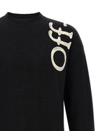 Off-White Vertical Bookish Sweater White, view 3