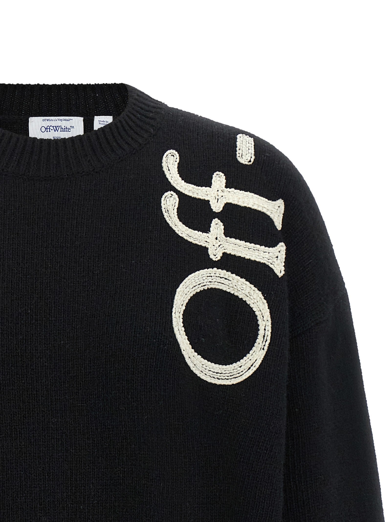 Off-White Vertical Bookish Sweater White
