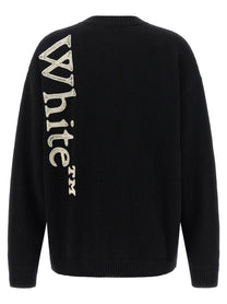 Off-White Vertical Bookish Sweater White