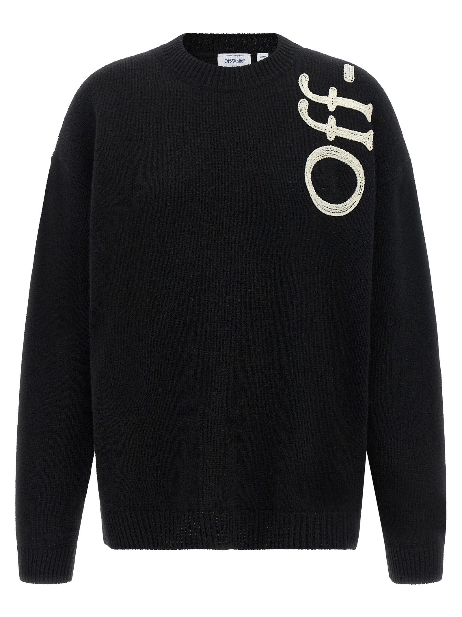 Off-White Vertical Bookish Sweater White