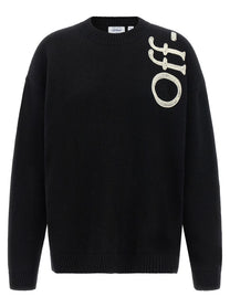 Off-White Vertical Bookish Sweater White