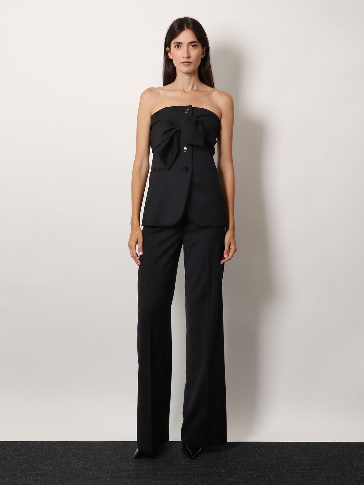 Max Mara Women's Veruska Virgin Wool Top Black, view 2