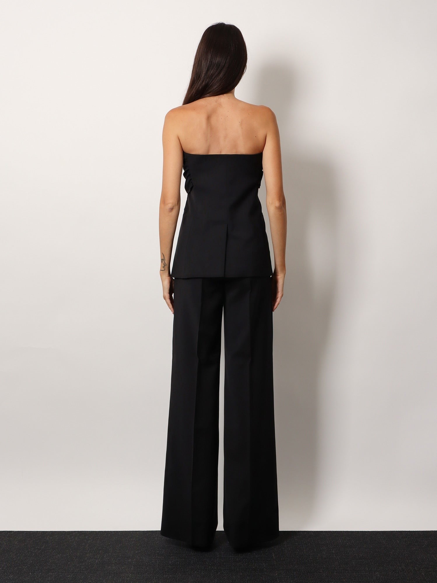 Max Mara Women's Veruska Virgin Wool Top Black