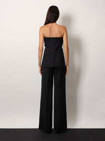 Max Mara Women's Veruska Virgin Wool Top Black