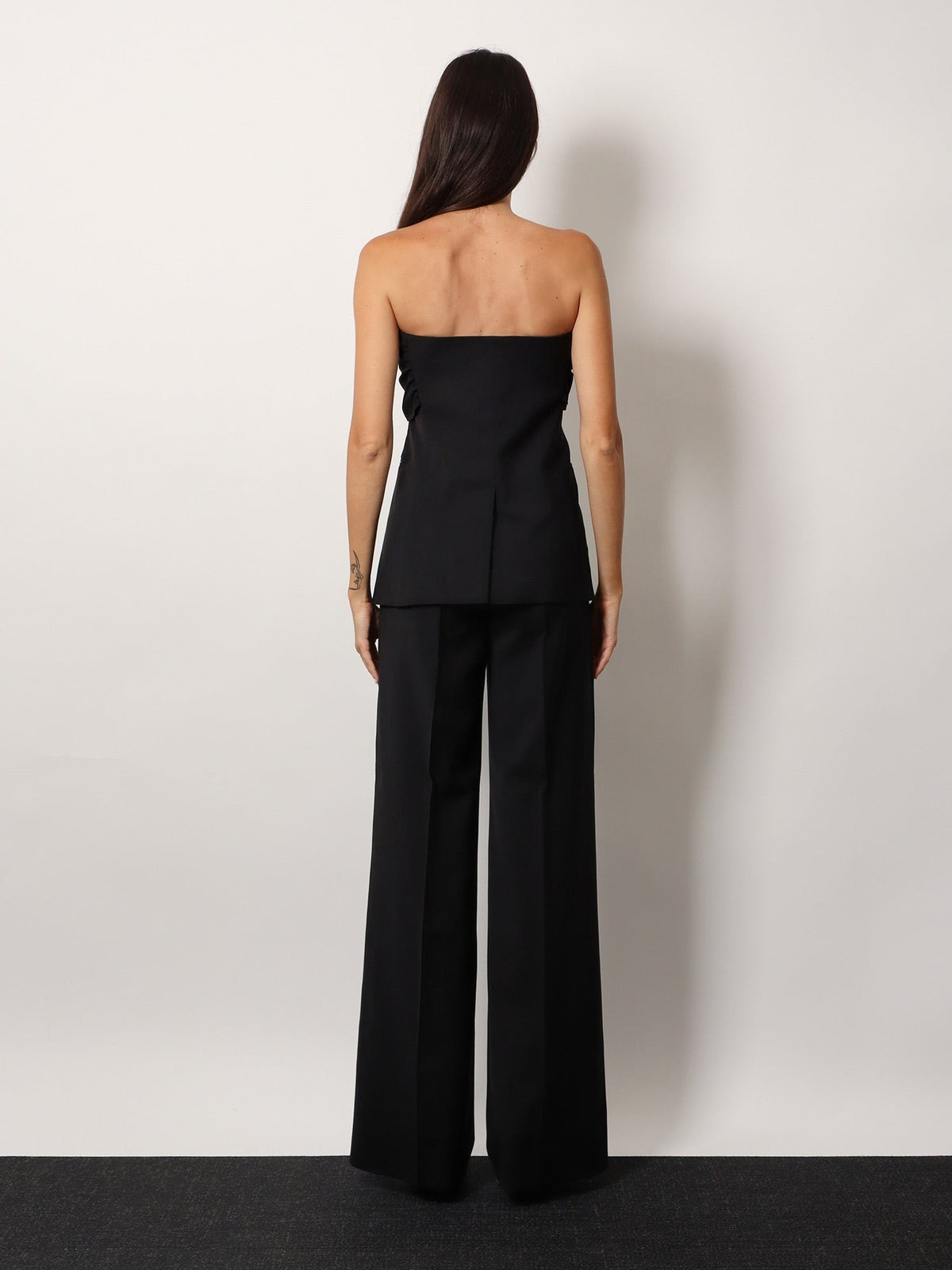 Max Mara Women's Veruska Virgin Wool Top Black, view 3