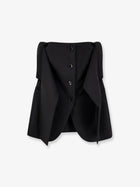 Max Mara Women's Veruska Virgin Wool Top Black