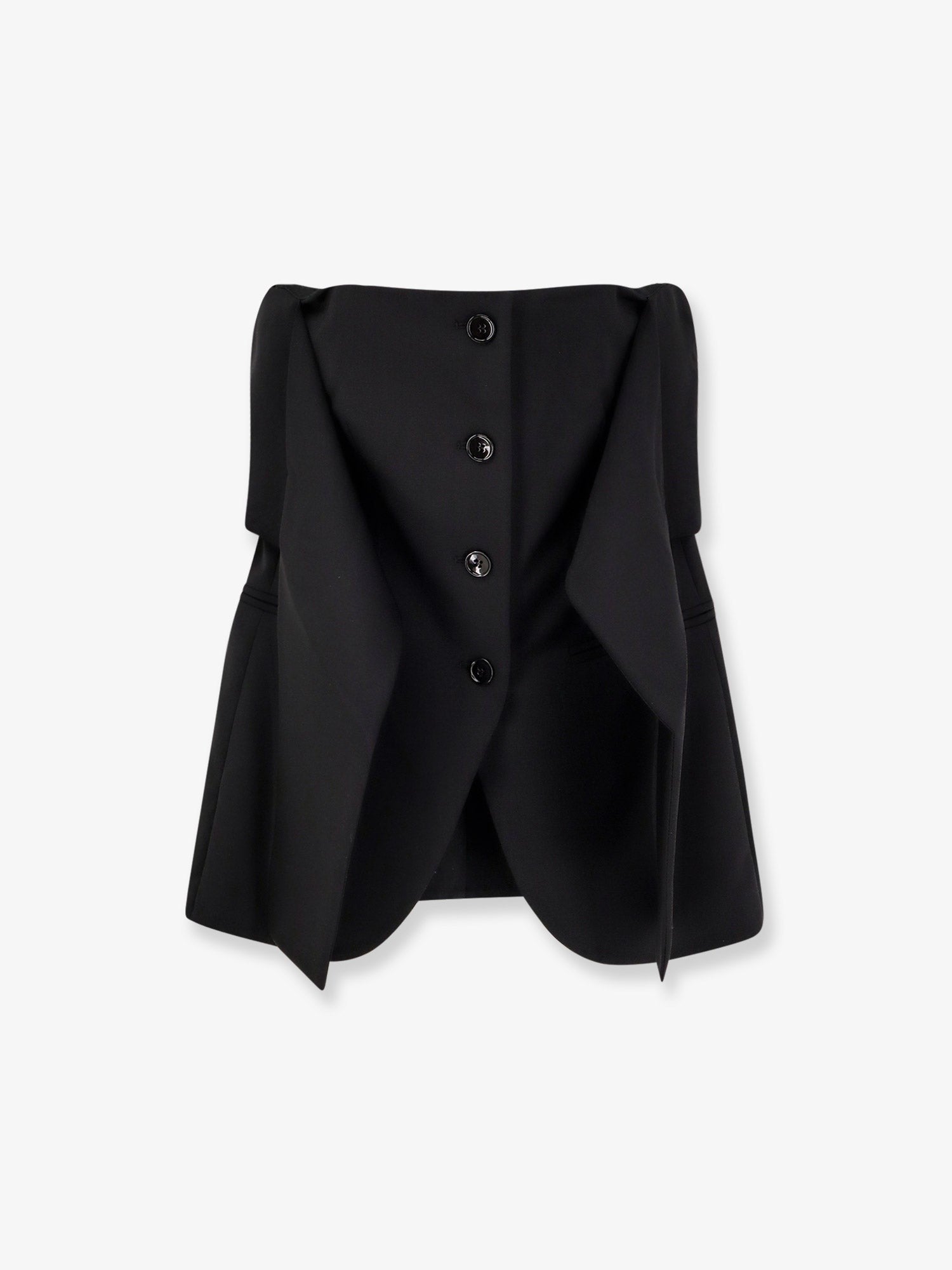 Max Mara Women's Veruska Virgin Wool Top Black