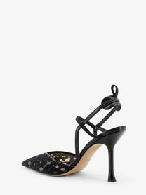 Fendi Women's Very Colibrì High Heel Pumps in Back Tulle Black