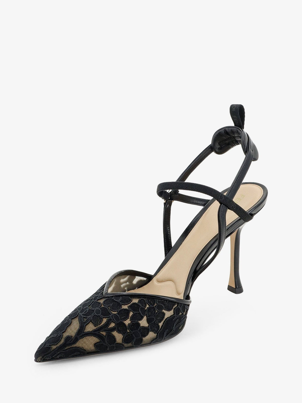Fendi Women's Very Colibrì High Heel Pumps in Back Tulle Black