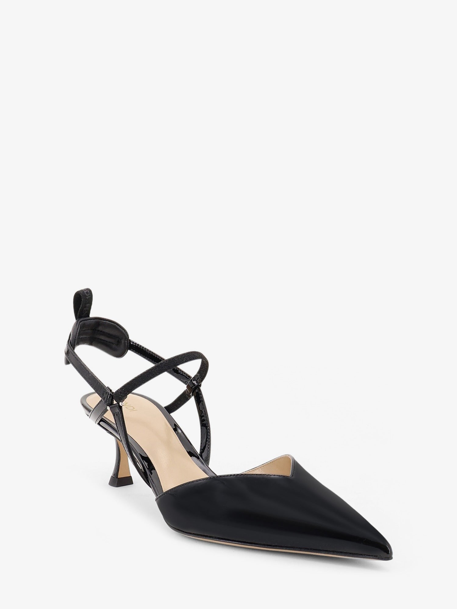 Fendi Women's Very Colibrì Patent Leather Décolleté Black