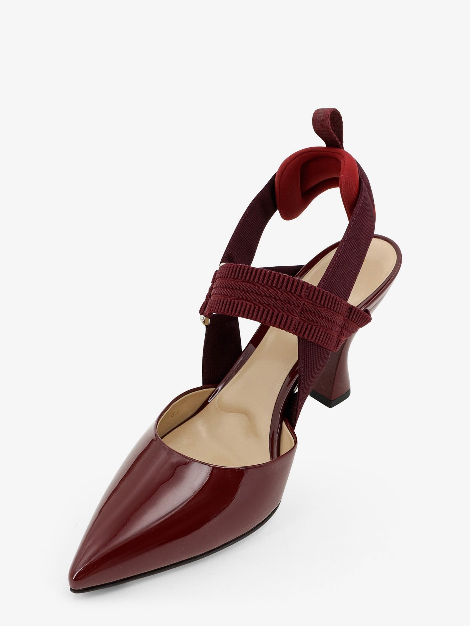 Fendi Women's Very Colibrì Patent Leather Pumps Red