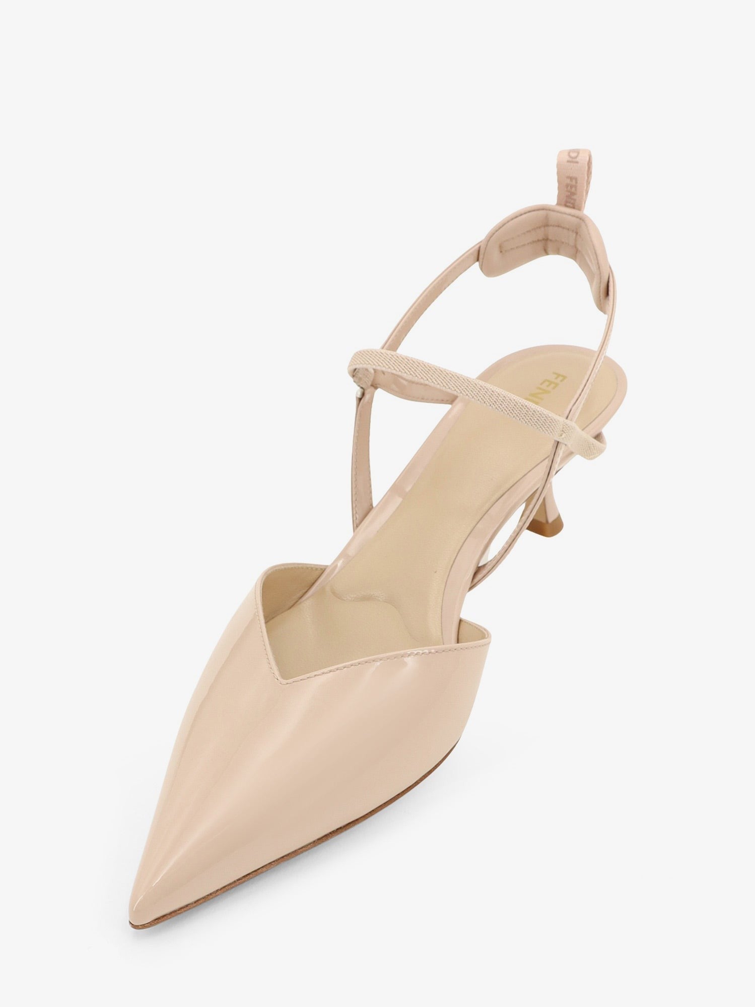 Fendi Women's Very Colibrì Patent Leather Pumps Beige