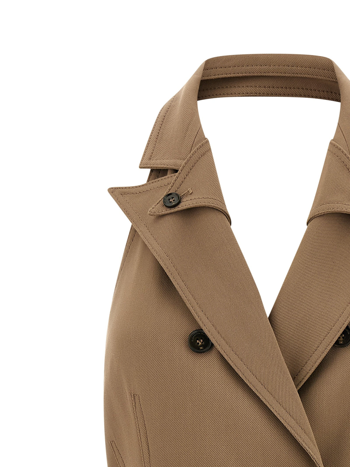 Elisabetta Franchi Vest Dress Beige, view 3