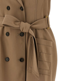 Elisabetta Franchi Vest Dress Beige