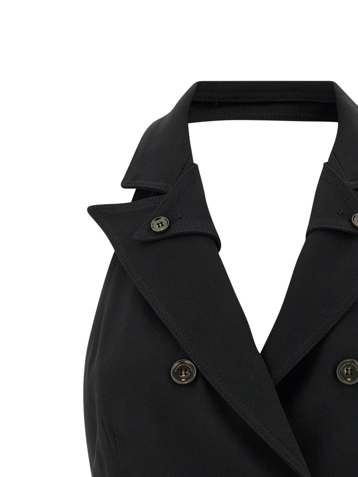Elisabetta Franchi Vest Dress Black, view 3