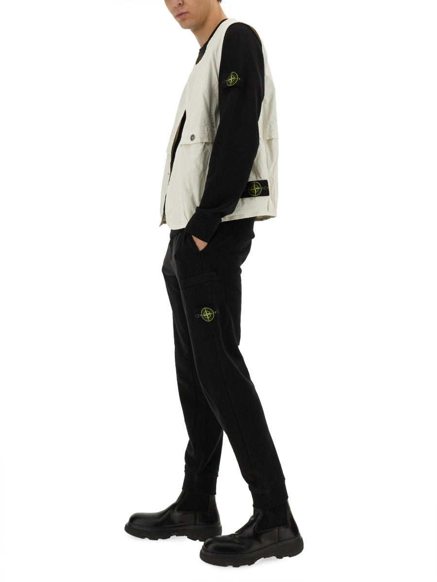 Stone Island Men's Vests White, view 2