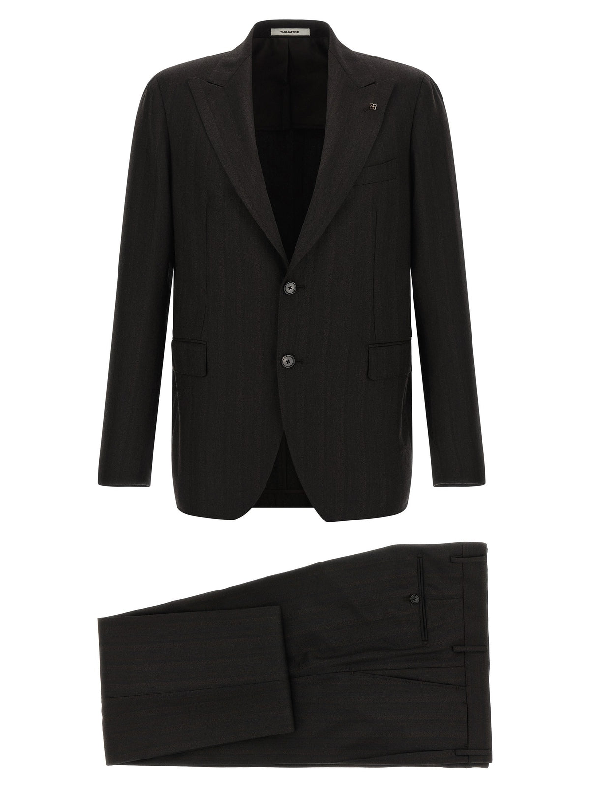 Tagliatore Vesuvio Wool Suit Grey