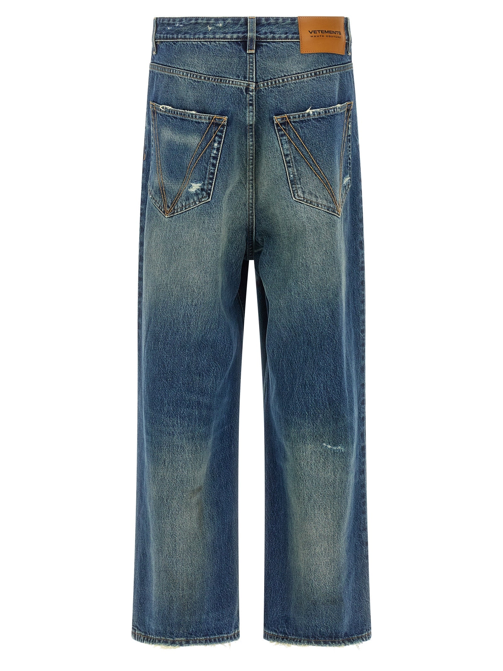 VETEMENTS - VETEMENTS - ’Blue Distressed Baggy’ jeans - Men’s Clothing