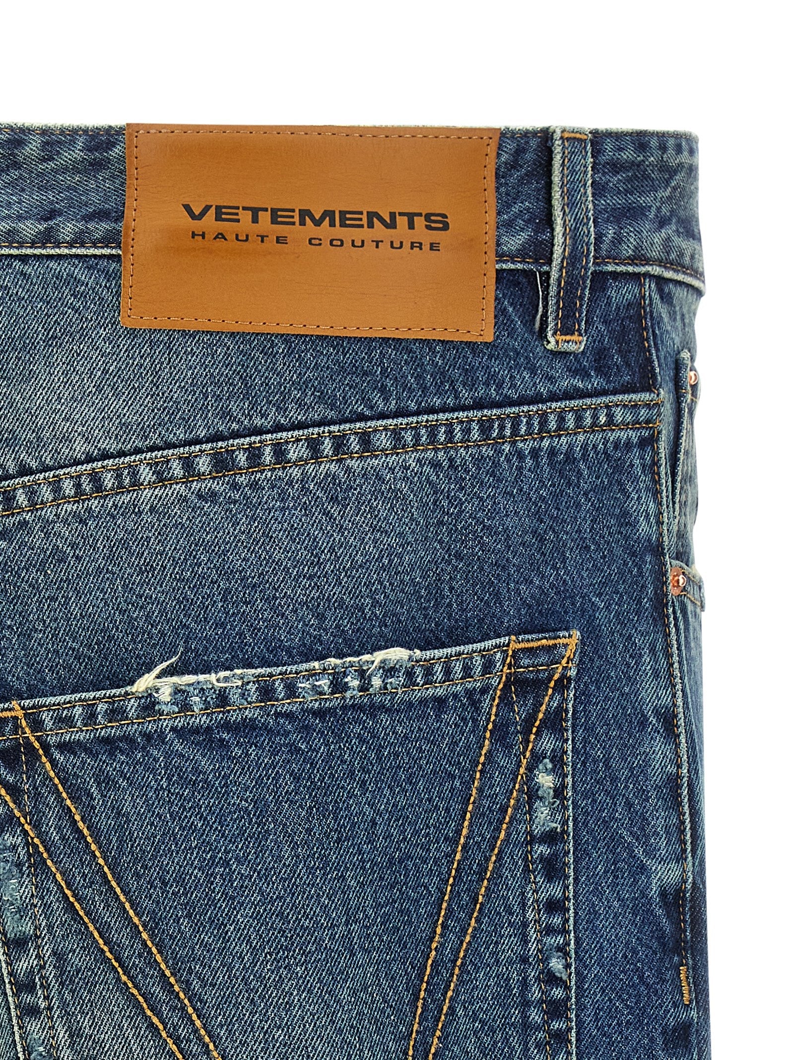 VETEMENTS - VETEMENTS - ’Blue Distressed Baggy’ jeans - Men’s Clothing