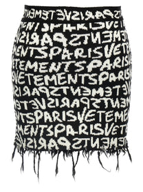 VETEMENTS - VETEMENTS - ’Vetements Paris Monogram Mini’ skirt - Women’s Bottoms