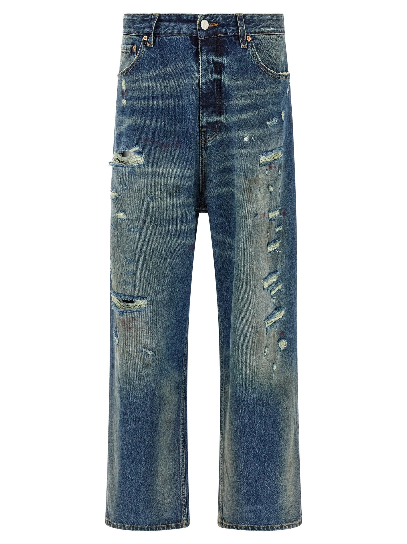 VETEMENTS - VETEMENTS - ’Blue Distressed Baggy’ jeans - Men’s Clothing