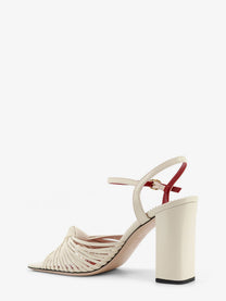 Valentino Women's VG Annet Leather Sandals White