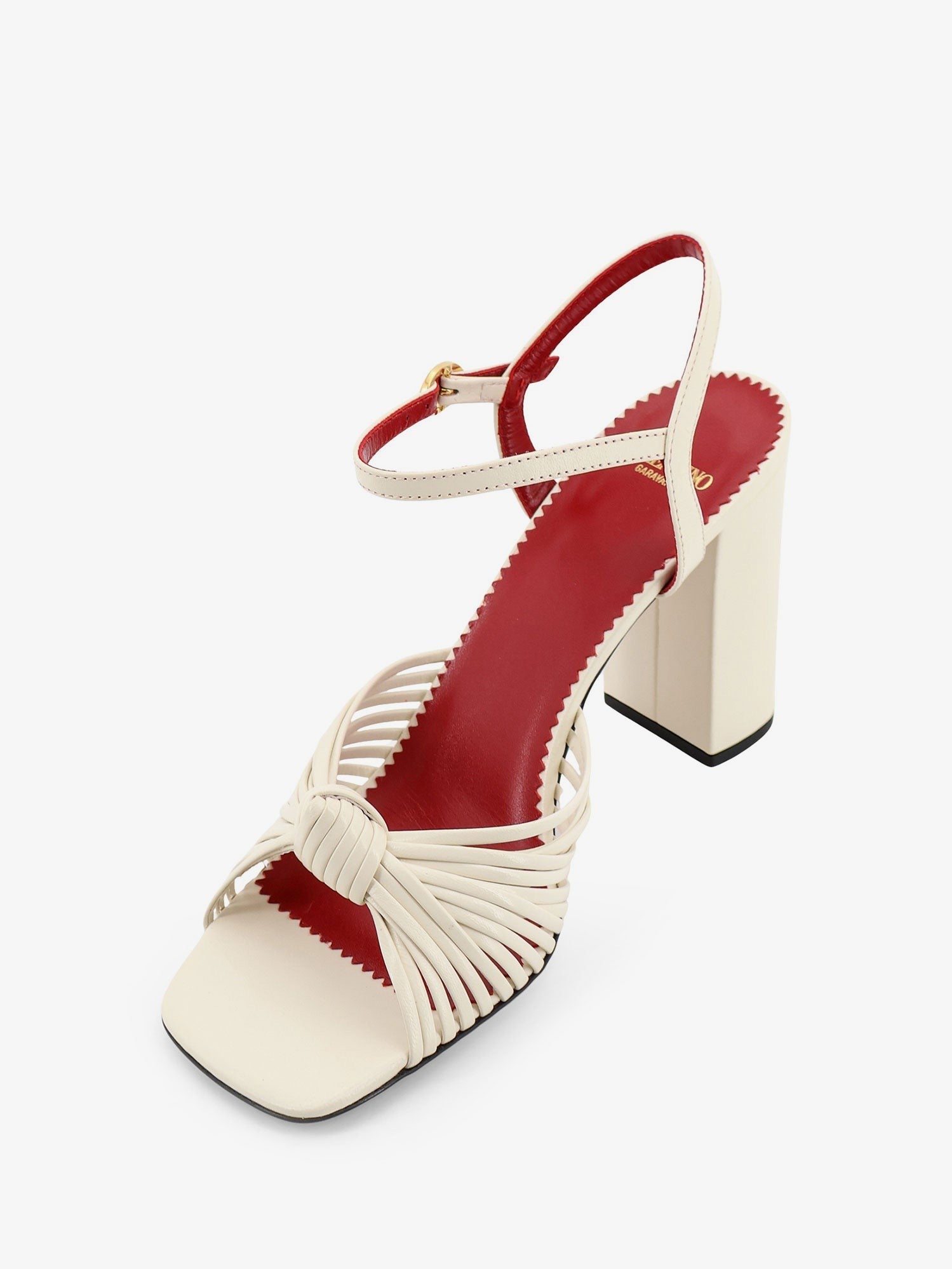 Valentino Women's VG Annet Leather Sandals White