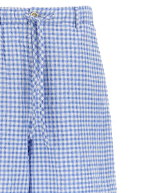 Marni Vichy Bermuda Shorts Blue