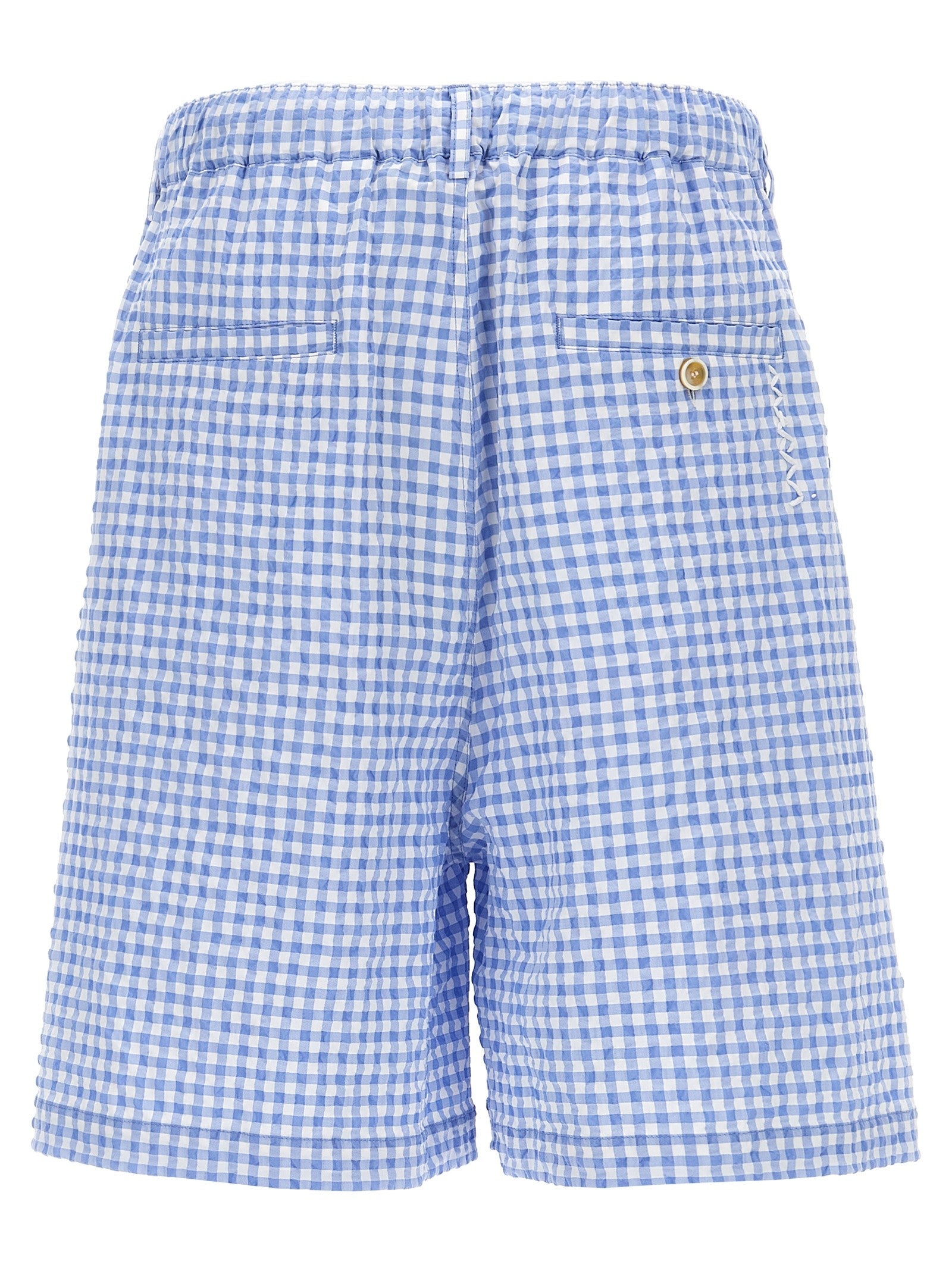 Marni Vichy Bermuda Shorts Blue
