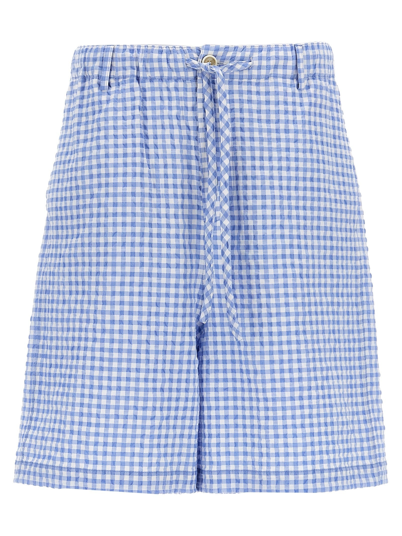 Marni Vichy Bermuda Shorts Blue