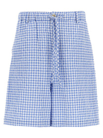 Marni Vichy Bermuda Shorts Blue