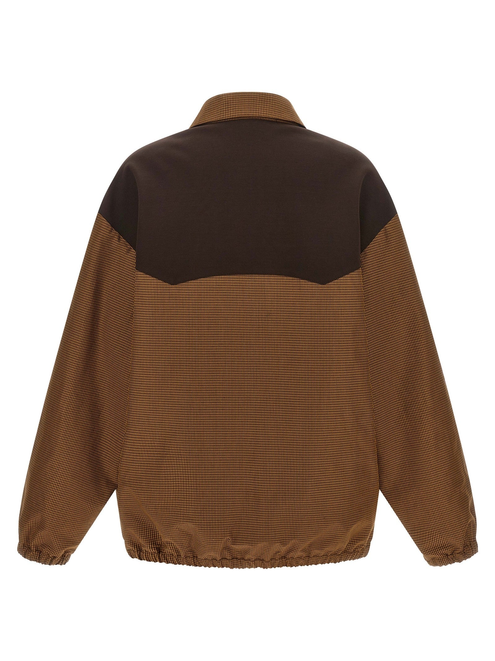 Miu Miu Vichy Blouson Brown