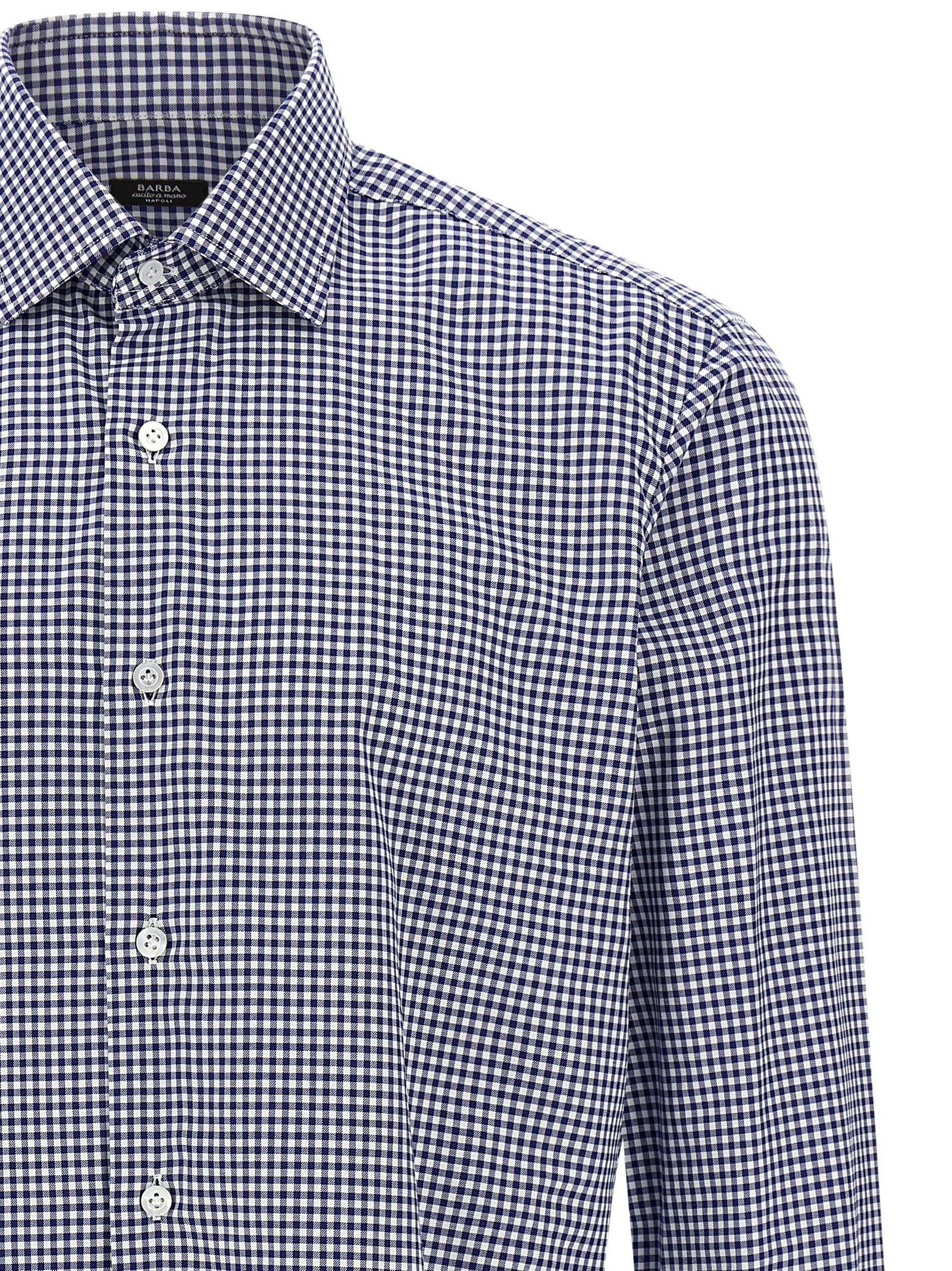 Barba Vichy Shirt Blue