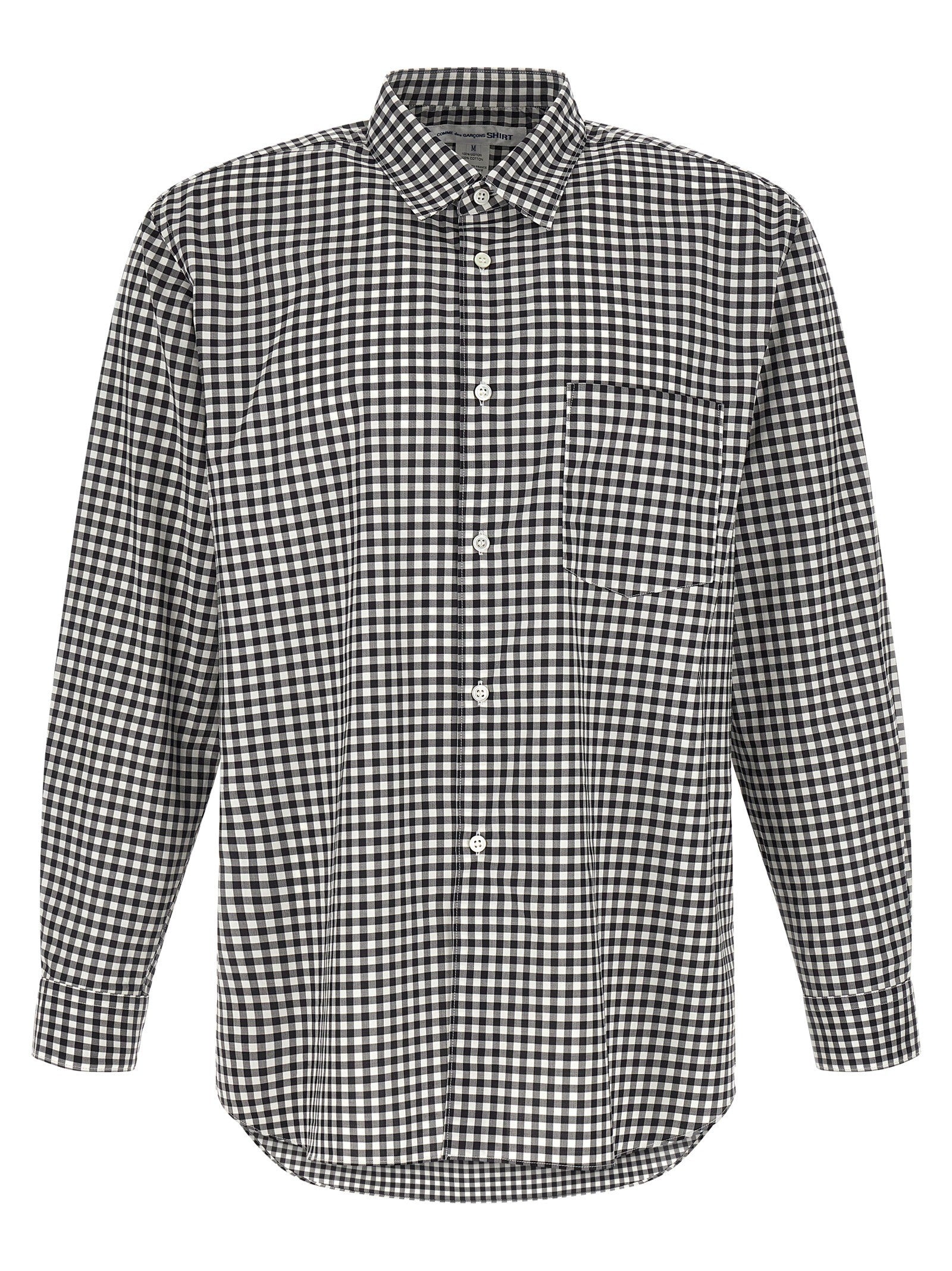 Comme Des Garcons Shirt Vichy Shirt Black