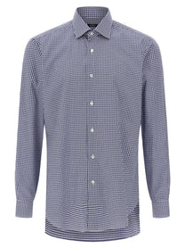 Barba Vichy Shirt Blue