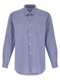 Comme Des Garcons Shirt Vichy Shirt Blue