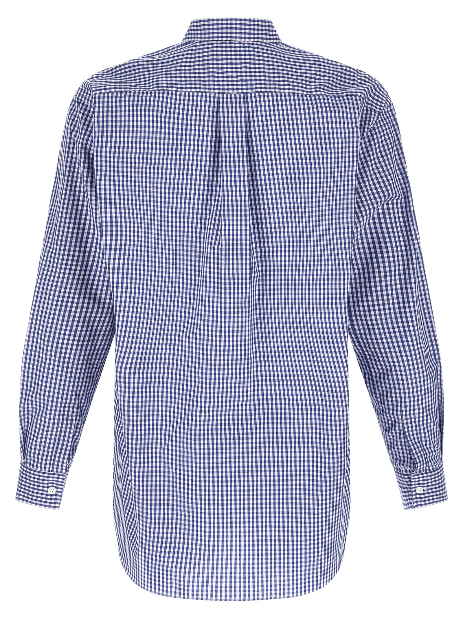 Comme Des Garcons Shirt Vichy Shirt Blue