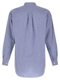 Comme Des Garcons Shirt Vichy Shirt Blue