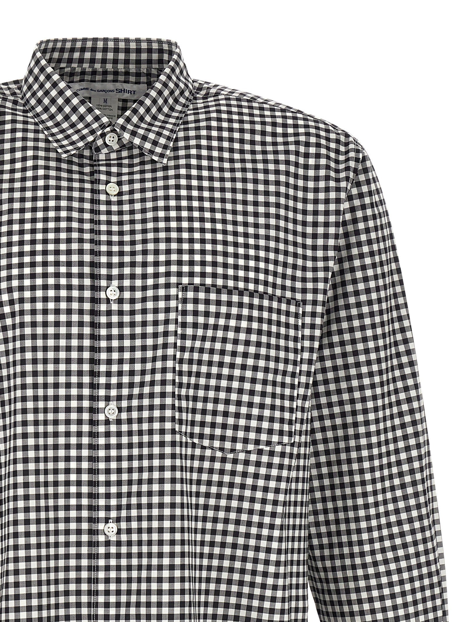 Comme Des Garcons Shirt Vichy Shirt Black