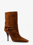 Saint Laurent Women's Vicky Suede Boots LAND, view 2