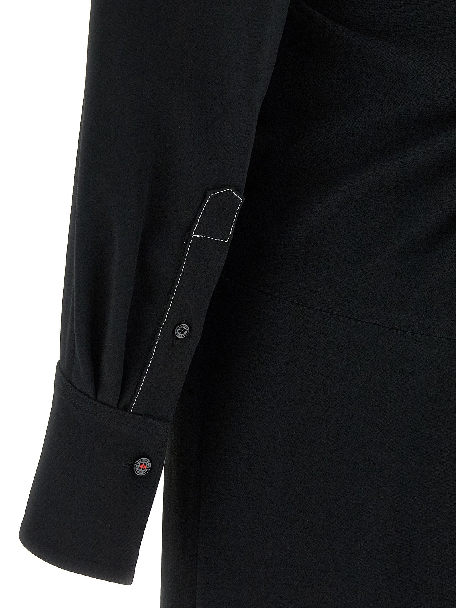 VICTORIA BECKHAM - VICTORIA BECKHAM - ’Long Sleeve Polo Collar Midi’ dress - Women’s Clothing