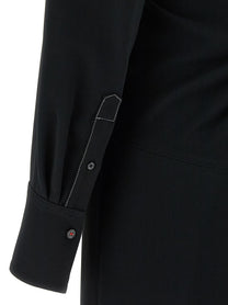 VICTORIA BECKHAM - VICTORIA BECKHAM - ’Long Sleeve Polo Collar Midi’ dress - Women’s Clothing