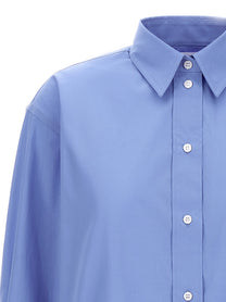 VICTORIA BECKHAM - VICTORIA BECKHAM - Cropped shirt with logo embroidery - Women’s Tops