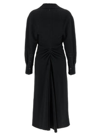 VICTORIA BECKHAM - VICTORIA BECKHAM - ’Long Sleeve Polo Collar Midi’ dress - Women’s Clothing