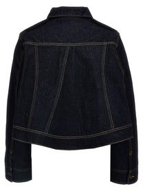 VICTORIA BECKHAM - VICTORIA BECKHAM - Denim cropped jacket - Women’s Outerwear