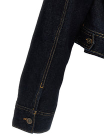 VICTORIA BECKHAM - VICTORIA BECKHAM - Denim cropped jacket - Women’s Outerwear