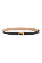 Victoria Beckham Women's Leather Dorian Belt Black