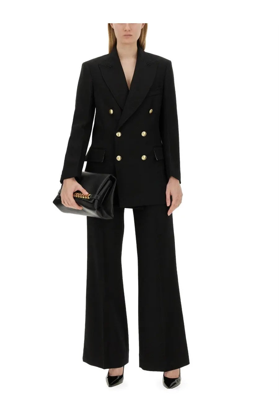 Victoria Beckham Women's Double Breasted Jacket Black, view 2