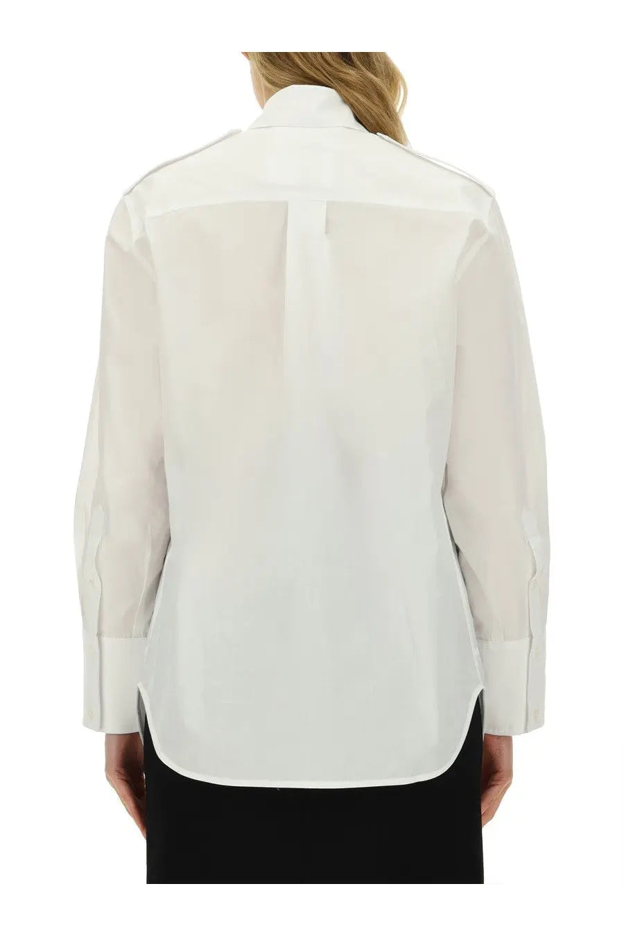 Victoria Beckham Women's Oversize Pocket Shirt White, view 3