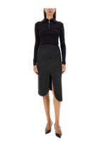 Victoria Beckham Women's Padded Skirt Grey, view 2